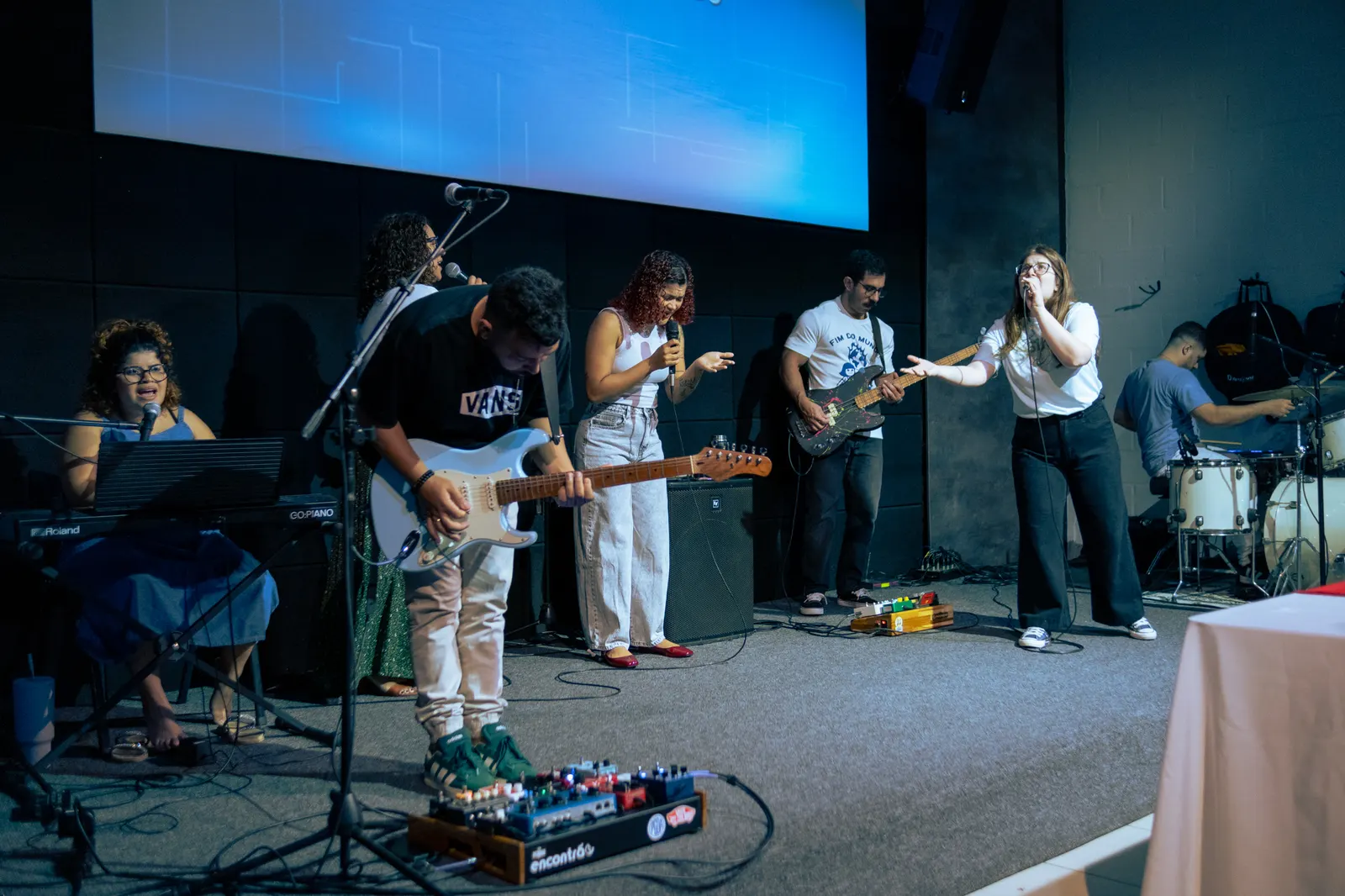 Louvor no culto de Santa Ceia